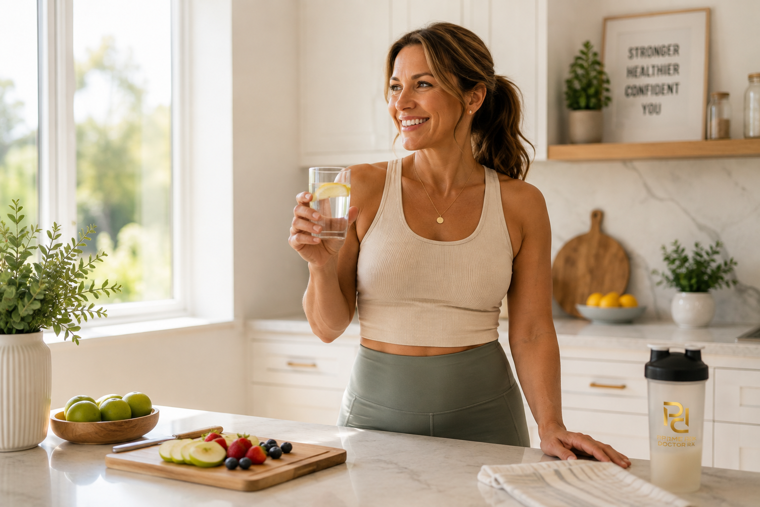 Adult enjoying a healthy outdoor lifestyle
